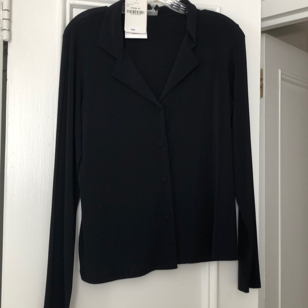 Agnès B Black Blouse NWT